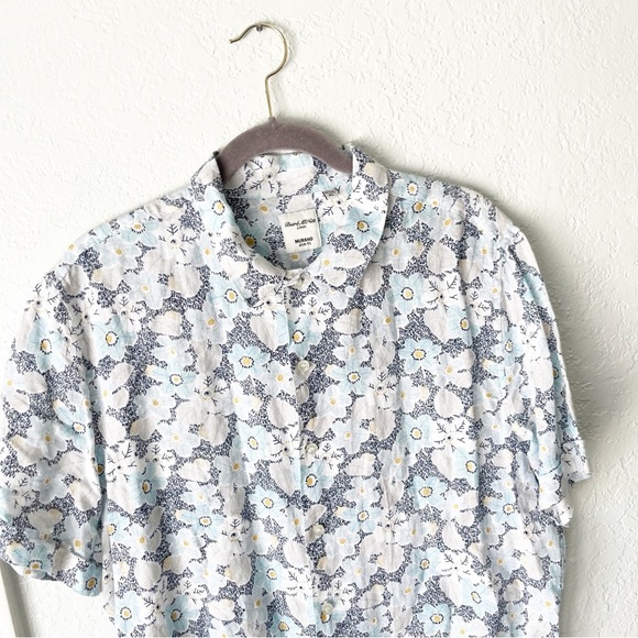 Baird Mcnutt Linen Shirt Men's XL Murano Button Down Floral - Picture 3 of 8